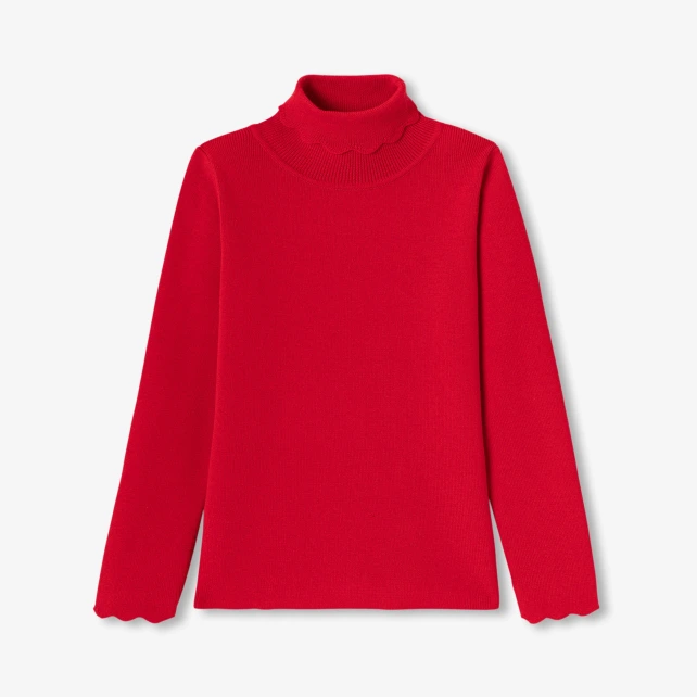 Pull col roulé enfant fille