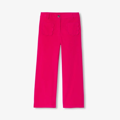 Pantalon enfant fille en velours milleraies