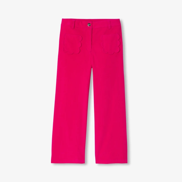 Pantalon enfant fille en velours milleraies