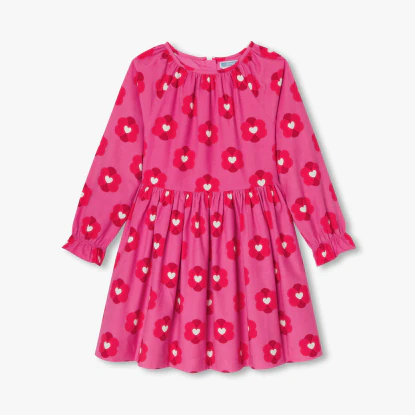 Robe enfant fille en velours milleraies