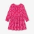 Robe enfant fille en velours milleraies