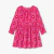 Robe enfant fille en velours milleraies