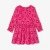 Robe enfant fille en velours milleraies