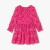 Robe enfant fille en velours milleraies