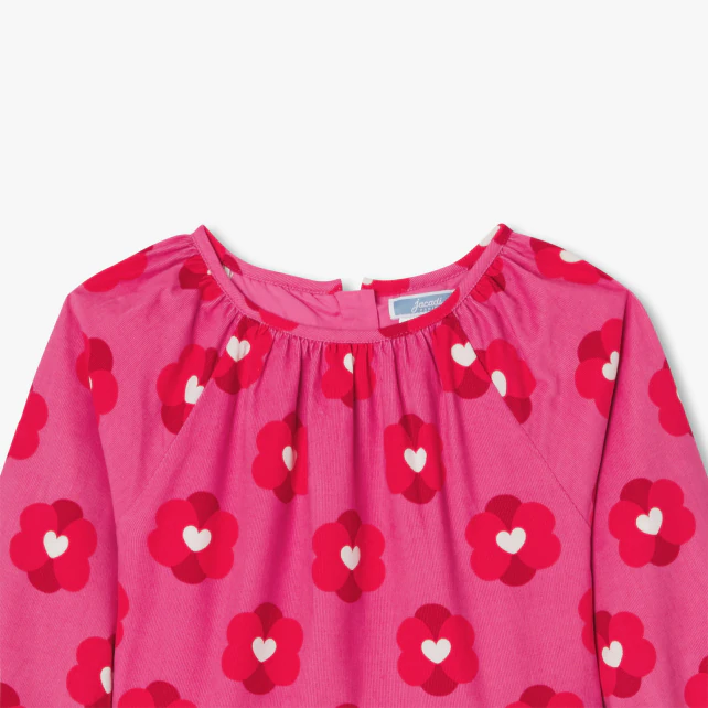 Robe enfant fille en velours milleraies