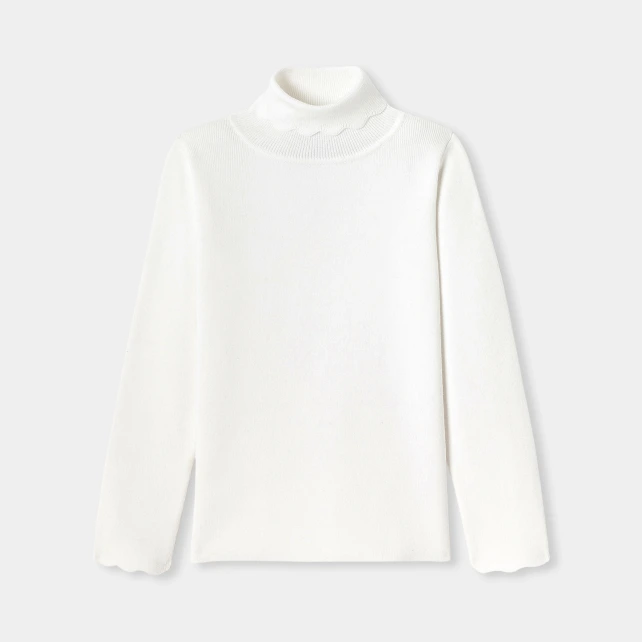 Pull col roulé enfant fille