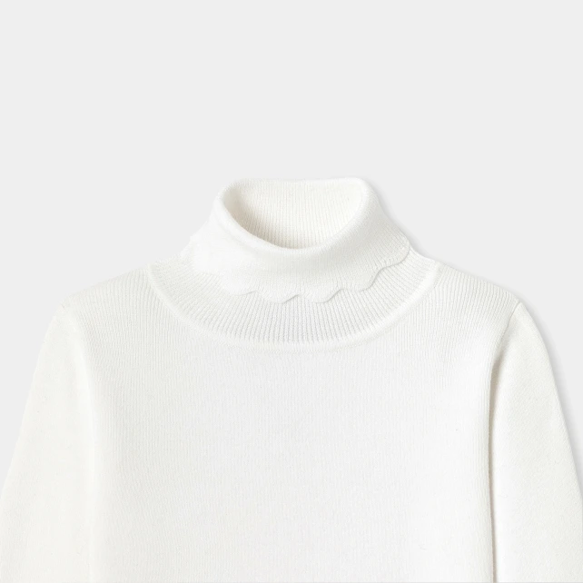 Pull col roulé enfant fille