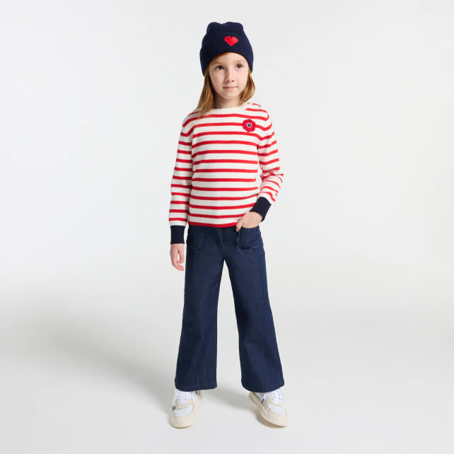 Jean large enfant fille