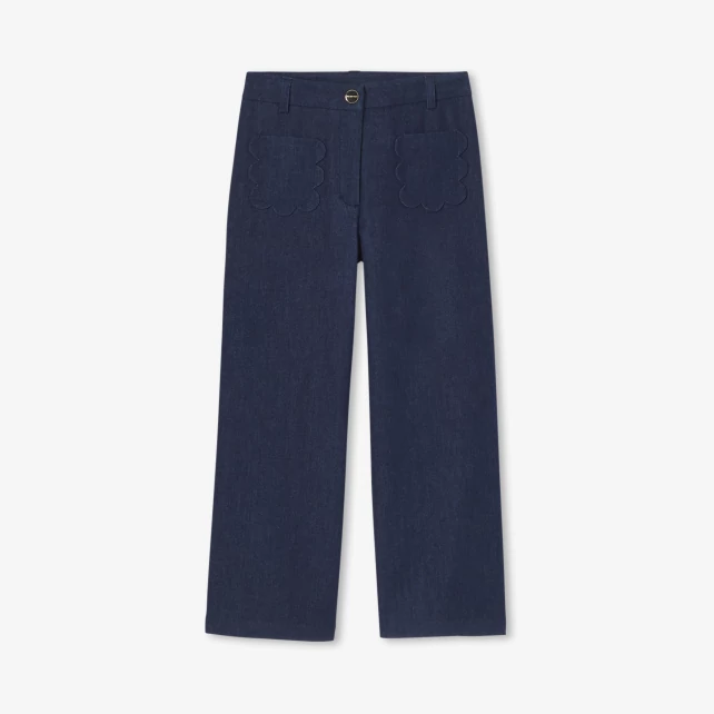 Jean large enfant fille