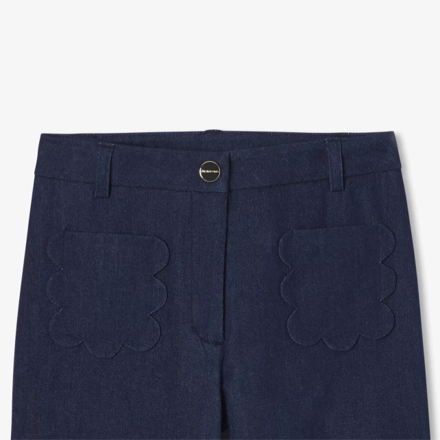 Jean large enfant fille