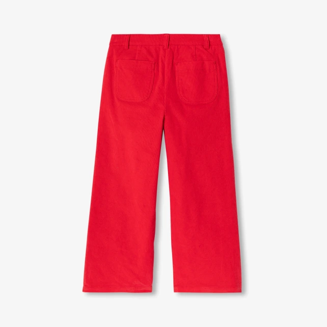 Pantalon enfant fille en velours milleraies