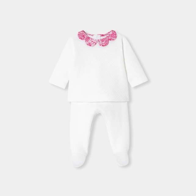 Ensemble confort bébé fille en double jersey