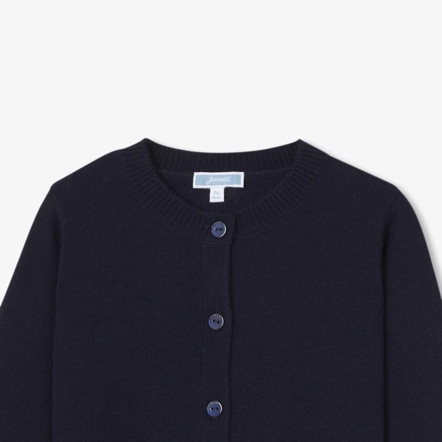 Cardigan enfant fille en laine et cachemire
