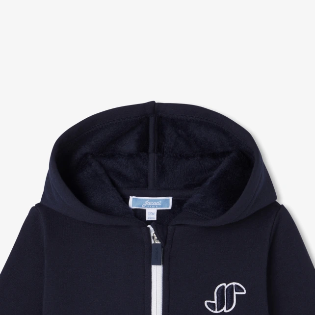 Sweat zippé bébé garçon en molleton