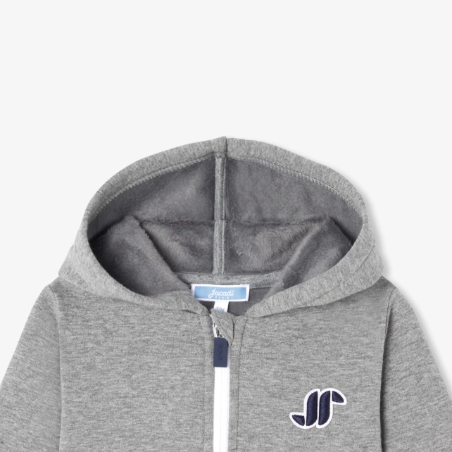 Sweat zippé bébé garçon en molleton