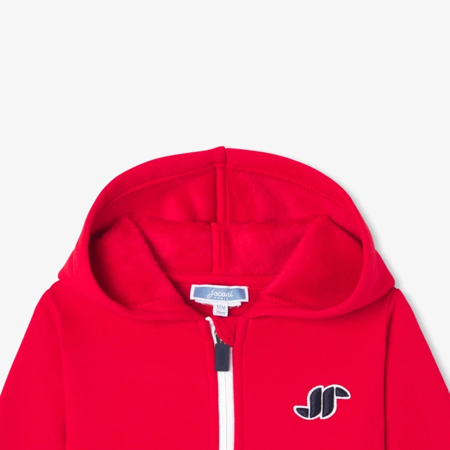 Sweat zippé bébé garçon en molleton