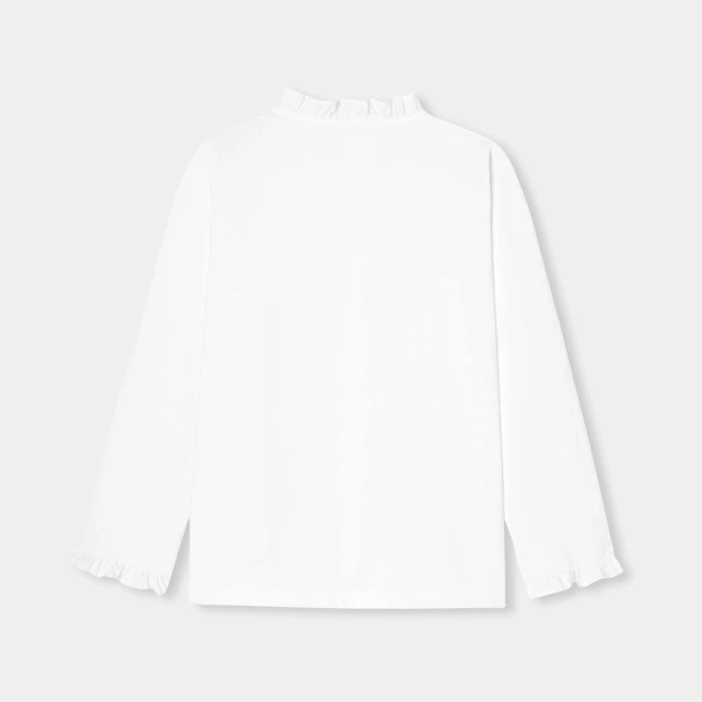 Blouse enfant fille en jersey de coton