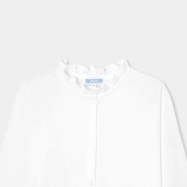 Blouse enfant fille en jersey de coton