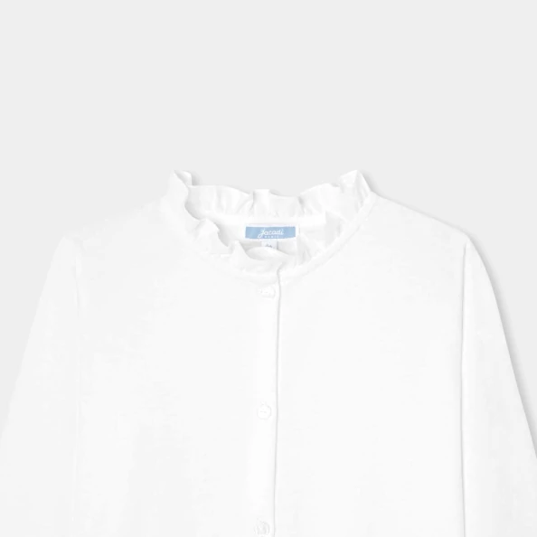 Blouse enfant fille en jersey de coton