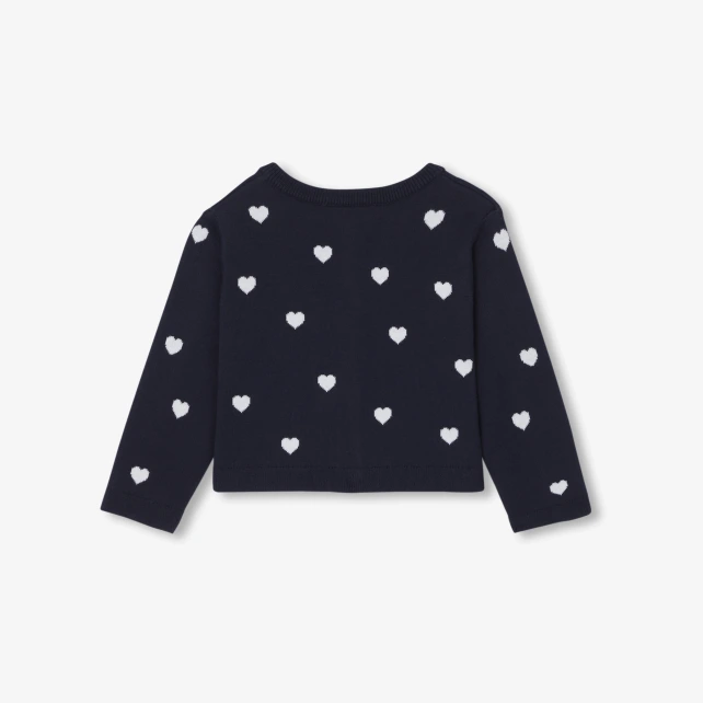 Cardigan bébé fille en coton
