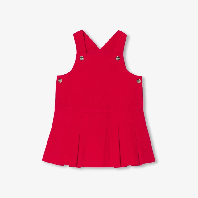 Robe chasuble bébé fille en velours