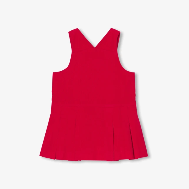 Robe chasuble bébé fille en velours