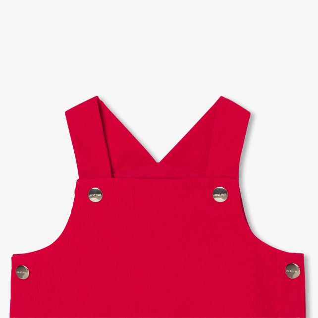 Robe chasuble bébé fille en velours