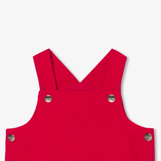 Robe chasuble bébé fille en velours