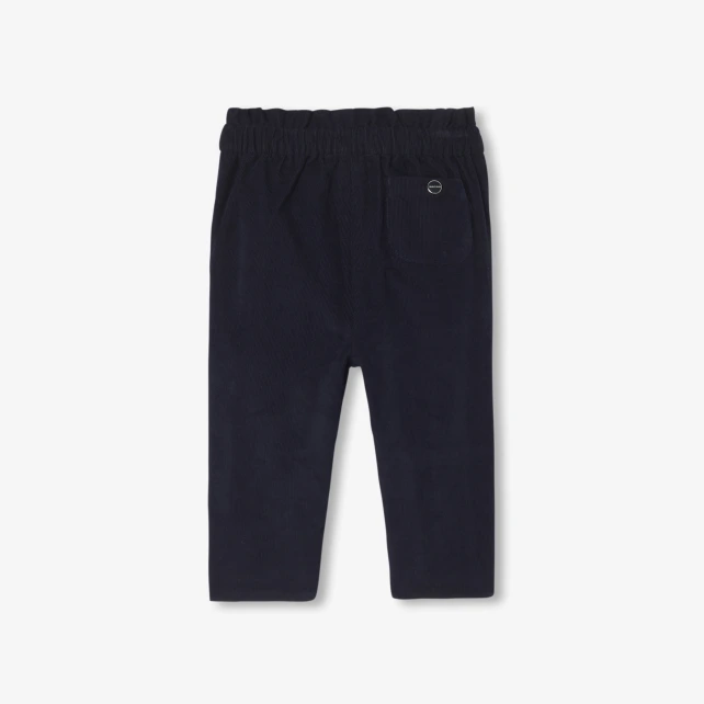 Pantalon bébé fille en velours milleraies