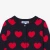 Cardigan bébé fille en coton motif cœur