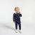 Pantalon bébé fille en tricot motif cœur