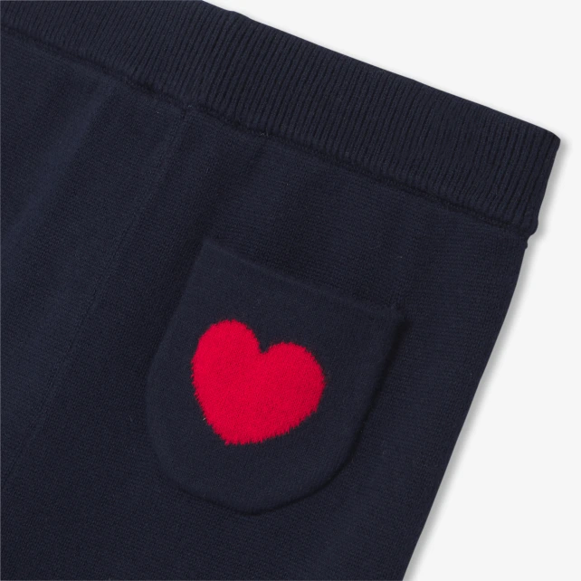 Pantalon bébé fille en tricot