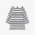 Robe bébé fille en molleton rayé