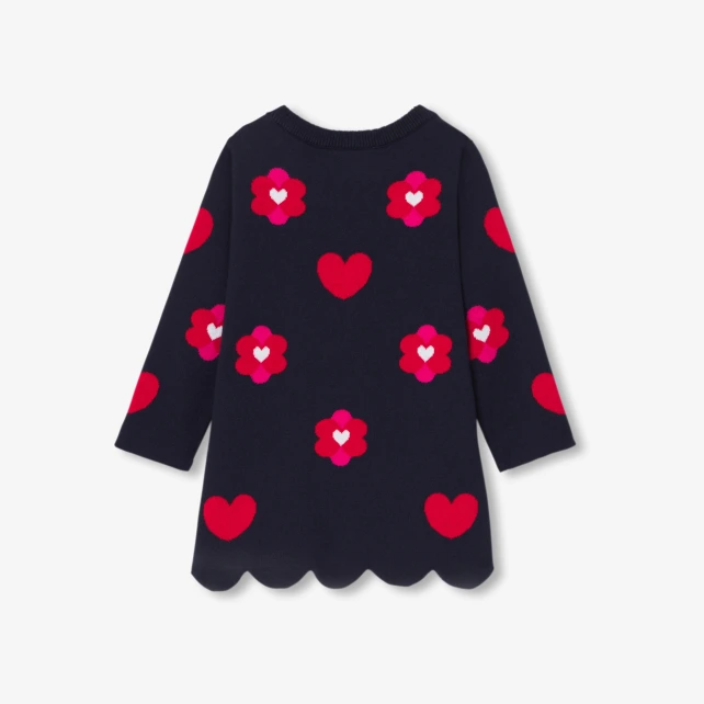 Robe bébé fille en tricot