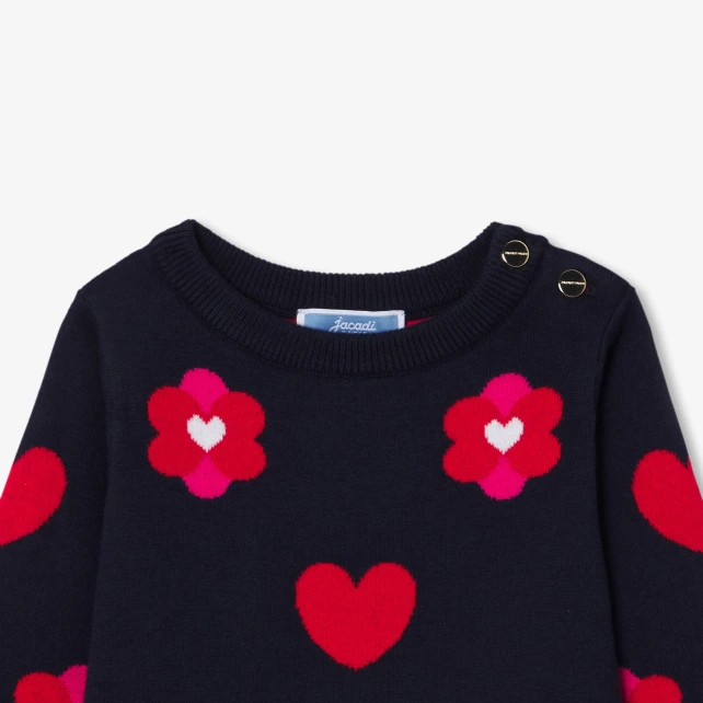 Robe bébé fille en tricot