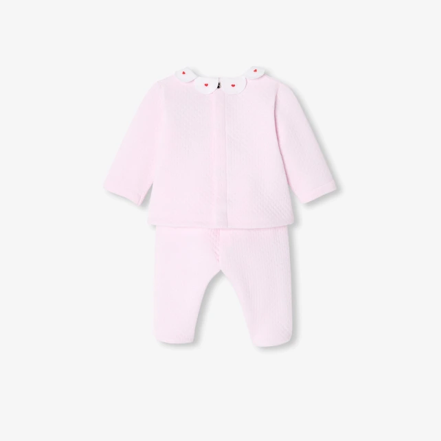 Ensemble confort bébé fille en double jersey