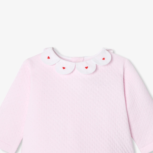 Ensemble confort bébé fille en double jersey