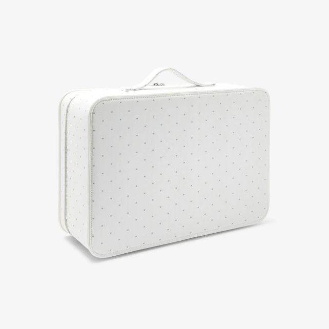 Grande valise bébé en coton enduit