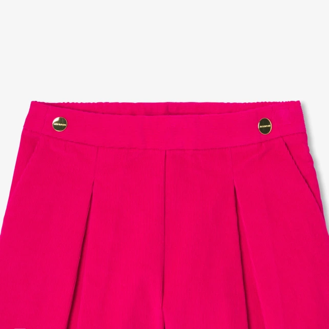 Jupe-short enfant fille en velours