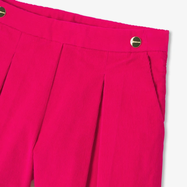 Jupe-short enfant fille en velours