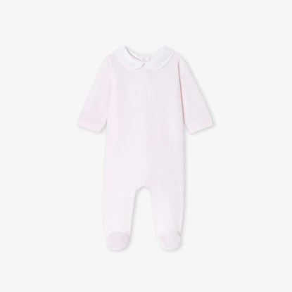 Pyjama bébé fille en velours bouclette
