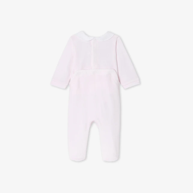 Pyjama bébé fille en velours bouclette