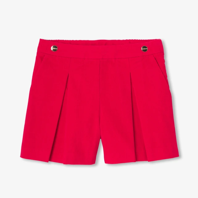Jupe-short enfant fille en velours