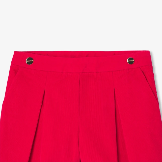 Jupe-short enfant fille en velours