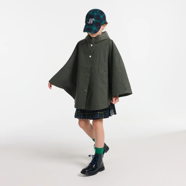 Cape enfant fille en tissu enduit