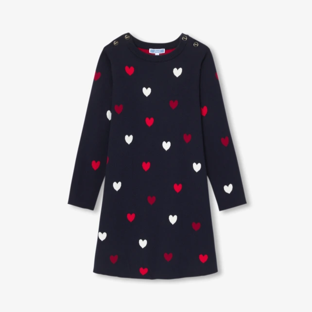 Robe enfant fille en tricot jersey