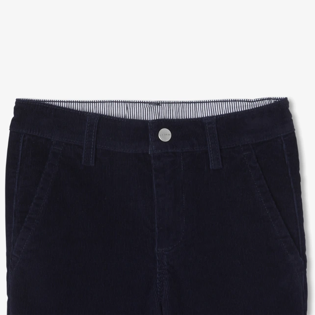 Pantalon enfant garçon en velours côtelé