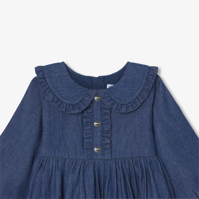 Robe bébé fille en jean léger