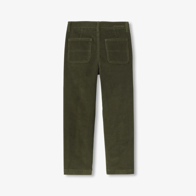 Pantalon enfant garçon en velours côtelé