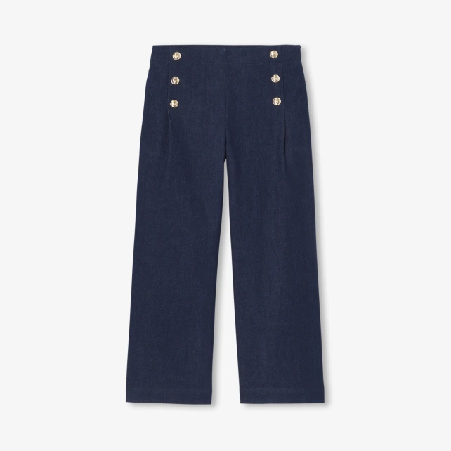Jean enfant fille coupe large